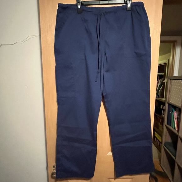 Navy blue scrub pants - Picture 1 of 6